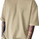 Men's Fashion Oversized Tshirts Workout Short Sleeve T-Shirt Dry Fit Lightweight Crewneck Tee Tops (X-Large)