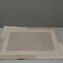 YDKGL Non Slip Bath Mat, Rubber Backing Ultra Thin Bathroom Rugs Fit Under Door Quick Dry Super Absorbent Washable Bath Rug Shower Mat for Bathroom Floor Bathtub Shower Sink, Easy Care Beige 16"x 24"