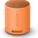 Sony SRS-XB100 Wireless Bluetooth Portable Lightweight Super-Compact Travel Speaker, Durable IP67 Waterproof & Dustproof Shower Speaker, 16 Hour Battery, Versatile Strap, & Hands-free Calling, Orange