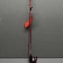 Zebco Slingshot Spinning Reel and Fishing Rod Combo, 2-Piece Medium-Light Durable Fiberglass Rod, Comfortable EVA Handle, Pre-Spooled with 8-Pound Cajun Fishing Line, 5'6" Rod - Red