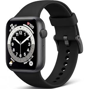 Smart Watch, Fitness Watch for Women Men with 24/ 7 Heart Rate/ Blood Pressure Monitor, Pedometer, Sleep Tracker, 120+ Sport Modes, IP68 Waterproof Activity&Fitness Tracker Compatible with Android iPhone, Black