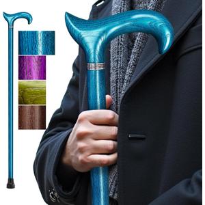 Walking Cane, Available in Multiple Inches Wooden Cane Support up to 300 Lbs, Suitable for Fancy Wooden Walking Cane for Men and Women with Extreme Demands
