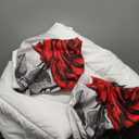 Red Rose Comforter Set King Size 3 Pieces Romantic Roses Floral Bedding Set for Women Adult Stylish Aesthetic Bedding Soft Lightweight Comforter with 2 Pillowcases (King(104" x 90"))