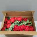 Waipfaru Red Roses Artificial Flowers Bulk, Real Touch Velvet Roses with Wrapping Paper, 50 Pcs Fake Flowers for Wedding Centerpieces Bridal Bouquet Valentines Mothers Day Decor