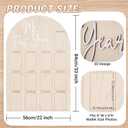 Bosctanuc Large My First Year Picture Frame for 33 x 22 Inch Wooden Photo Board ,12 Monthly Photo Display 1st Birthday Decorations Baby Gift for Newborn Keepsake,Baby Monthly Milestone (Classic, Wood, 33X22)