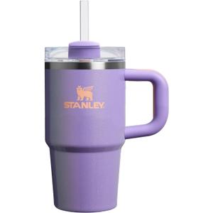 Stanley Quencher H2.0 Tumbler with Handle and Straw 20 oz | Flowstate 3-Position Lid | Cup Holder Compatible for Travel | Insulated Stainless Steel Cup | BPA-Free | Periwinkle Shimmer (20 Ounces)