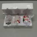 Yinns Christmas Tree Ornament, Mini Christmas Snow Globe Santa Claus and Snow Man Christma Tree Snow Globe Hanging Decoration for Christmas Tree Table Decor 3 Pack