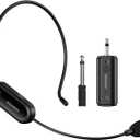 Aokeo Wireless Microphone Headset, UHF Wireless Headset Mic System, 160ft Range