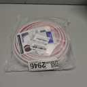 White Rubber Weather Stripping Door Seal Strip, D Shape Door Weather Seal Strip, Self-Adhesive Soundproofing Frame Insulation Tape for Doors Frame/Window Seal,Blocks Cold Drafts Noise (50 Feet)