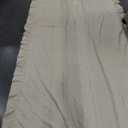 GLORY SEASON Retro Farmhouse Ruffle Tablecloth Cotton Flounces Trim Washable Table Cover Tablecloths for Rectangle Table Baby Shower Kitchen Party Wedding Decor, 60''x120''