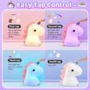 Unicorn Toys, Night Light for Kids Night Light,16 Colors+Silicone+Dimmable+12 Hours Use Nightlight for Kids Room,Unicorn Toys for Girls Age 4-6, Valentines Day Gifts for Kids, Baby, Toddlers, Adults