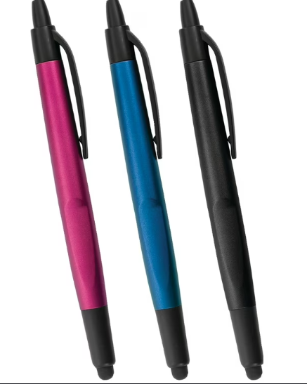 ReTrak ETESSTYLUS Retractable 2-in-1 Pen & Stylus, 3 pk