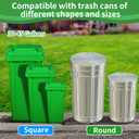 Trash Can Locks for Animals - 2PCS Garbage Can Lid Locks with Heavy Duty Bungee for Raccoons Proof,Bears Proof and Wind-Resistant for 30-45 Gallon Cans