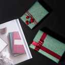 WRAPAHOLIC Green Wrapping Paper Roll - Mini Roll - 17 Inch x 16.5 Feet - Reversible Green and Black for Christmas, Birthday, Wedding, Baby Shower