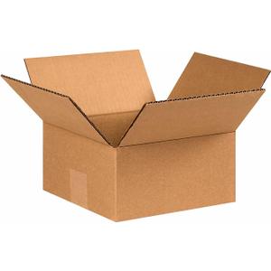 AVIDITI Shipping Boxes Flat 8"L x 8"W x 4"H, 25-Pack | Corrugated Cardboard Box for Packing, Moving and Storage (8x8x4)