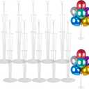 Voircoloria 10 Sets Balloon Stand Kits, Balloon Sticks Holders with Base for Table Graduation Birthday Baby Shower Gender Reveal Party Decorations