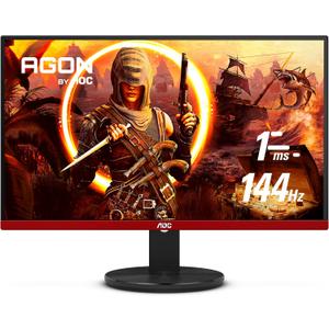 AOC G2490VX 24" Class Frameless Gaming Monitor, FHD 1920x1080, 1ms 144Hz, FreeSync Premium, 126% sRGB / 93% DCI-P3, 3Yr Re-Spawned Zero Dead Pixels, Black