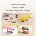 New Japanese Creative Cute Crab Pen Holder Weightlifting Crabs Penholder Bracket Storage Rack Gift Stationery (4, Weightlifting crab)