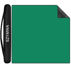 Mahjong Mat with Black Carrying Bag, Anti Slip and Noise Reduction Table Cover for Mahjong, Poker, Card Games, Dominoes, Board Games, Slip Resistant Mat (Green)