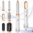 6 in ONE Blow Dryer Brush,Air Curling Iron Round Brush Blow Dryer 800W,Ionic Hair Dryer Brush for Women, Hot Air Brush Hair Styling Tools 100-120V