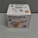 QGI Interactive Dog Toys, Random Path Electric Automatic Moving and Rolling Dogs Toy with Rope for Small Medium Large Dogs, Motion-Activated Dog Stimulation Toy for Boredom Relief (Orange)