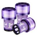 3-Pack V12 Vacuum Filter Replacement Compatible for Dyson V12 Detect Slim, Animal, Slim+ & Absolute Part No. 971517-01, Compatible with Dyson SV34, SV35 Models