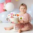 24 PCS Happy Valentine's Day Cupcake Toppers Valentines Day Cupcake Toppers Birthday Decorations Party Supplies Decorations Decor for Love Theme be Mine Wedding Engagement Bridal Shower