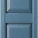 Ekena Millwork Lifetime Vinyl LP2S14X06300CB Standard Two Equal Panel Vinyls, Raised Panel Vinyl Shutters, w/Installation Shutter-Lok's & Matching Screws (Per Pair), 14.75"W x 63"H, Classic Blue