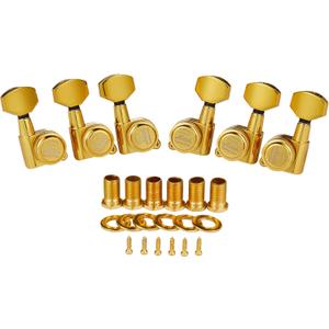 Guitar Locking Tuners 18:1 Guitar Tuning Keys Pegs Locking Tuning Machines Heads for Strat/Tele/Les Paul Electric/Acoustic Guitars Gold