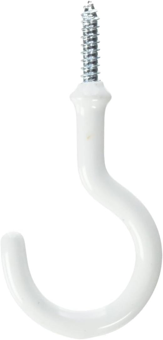Spectrum Screw Mount Large Cup Hooks White