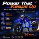 Electric Motorcycle for Kids, 300W Electric Motorcycle, 3-Speed Modes Motorcycle for Kids Ages 3-7, Electric Motocross Off-Road Motorcycle Mini Dirt Motorcycle Blue