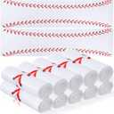 12 Pcs Cooling Towel Baseball Football Basketball Breathable Chilly Softball Soccer Ice Towel, 40"x12" Tennis Microfiber Accessories for Player(White,Baseball)