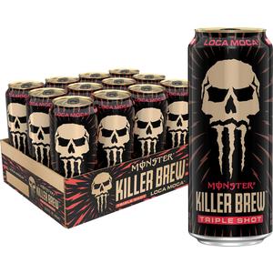Monster Energy Killer Brew Loca Moca,15 Fl Oz (Pack of 12)