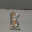 100 Manila Shipping Tags with Wire Attached #1-2 3/4 x 1 3/8 - Small Paper Hang Labels with Metal Ties and Reinforced Hole, Pre-Wired Tags to Tie On