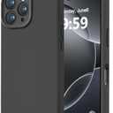 LOVE 3000 Designed for iPhone 16 Pro Max Case, Premium Silicone with [Soft Anti-Scratch Microfiber Lining] Shockproof Protective Phone Case for Men Women Girls 6.9", Black