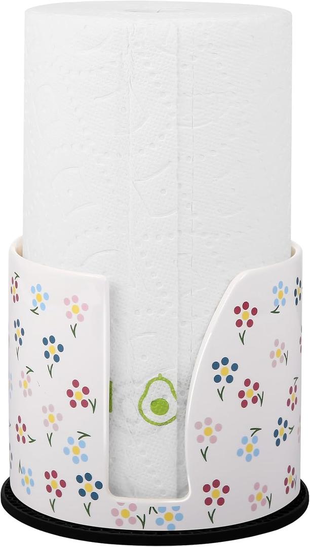 Elegant Ceramic Paper Towel Holder  Heavyweight Countertop Dispenser for Kitchen & Dining