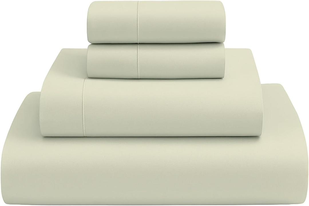 MyGiza Sheets,100% Certified Giza Egyptian Cotton Sheets-Full XL Extra Long Size Giza Cotton Sheets Set to Fit Upto 15 Inches Deep Mattress (4 Pcs) Ivory