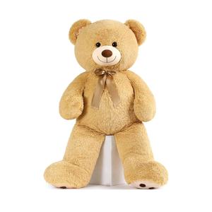 MorisMos 47inch Giant Teddy Bear Stuffed Animal 4ft, Large Teddy Bear Plush, Big Stuffed Bear Gifts for Kids, Girls, Girlfriend, Women on Baby Shower, Valentine, Christmas, Birthday (Light Brown