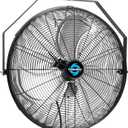 Tornado - 20 Inch High Velocity Industrial Wall Fan - 4750 CFM - 3 Speed - 6 FT Cord - Industrial, Commercial, Residential Use - UL Safety Listed