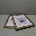 KAIWIN 100% Solid Wood Brown 11x14 Picture Frame 2 Pack Display Picture 8x10 with Mat, Rustic Wooden Photo Frames for Wall Mounting