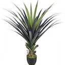 4ft Artificial Spiked Agave Plant, 48" Faux Agave Plants Indoor Small Floor Plant Perfect for Front Porch, Patio, Indoor Outdoor Home, Office Decor
