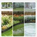 VEVOR Steel Landscape Edging, 5 Packs 39 x 5 in Rust-Resistant Metal Landscape Edging, Bendable Garden Edging Border, Heavy Duty Lawn Edging, Easy-to-Install, Flower Bed Yard Pathway Divider Black