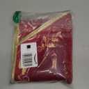 Christmas Embroidered Table Runner 15 x 70 Inch Red Velvet Holiday Center Runner with Gold Embroidered Holly Leaf for Home Dining Christmas Table Decorations