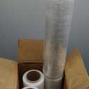 PackageZoom 4 Rolls 18" x 1500 Ft Stretch Wrap Heavy Duty, Industrial Strength Shrink Wrap, 55 Gauge High Performance Stretch Film Replaces 80 Gauge Low Films, Clear Hand Stretch Wrap