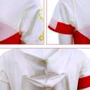 Zombies Girls Costume Kids Nova Halloween Cosplay Cheerleader Costume Outfit(8-9Y/140,white)