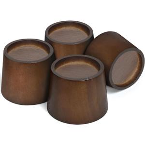 Sopicoz Wood Bed Risers (2 inch Round 4pcs)