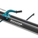Seeutek 48 inch Tile Cutter - Professional Manual Porcelain Ceramic Tile Cutter Tool, Double Rails Design, with Extra Tungsten Cutting Wheel and Laser Positioning (Blue)
