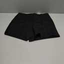 Avanova Womens High Waisted Black Micro Shorts Sexy Going Out Mini Shorts (Small)