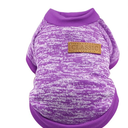 Pet Dog Classic Sweater Fleece Coat Soft Warm Dogs Shirt Winter Pet Dog Cat Clothes Puppy Customes Clothing for Small Medium Dogs S Purple 3 PACK