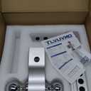 Adjustable Trailer Hitch, 8 Inch Drop Hitch Ball Mount (Fits 2-Inch Receiver), 12,500 LBS GTW, (2" & 2-5/16") Chrome Plated Steels Balls, Aluminum Tow Hitches with Two Anti-Theft Pins Locks